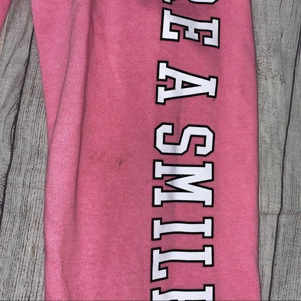Justice pink sweatpants w/rhinestones size 10 girl